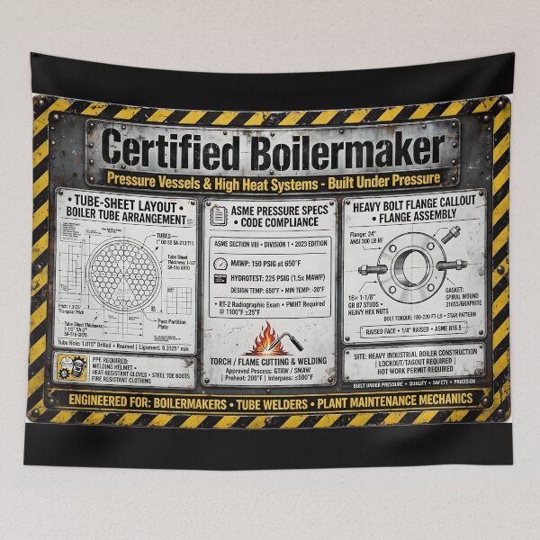 Item preview, Certified Boilermaker Pressure Vessels High Heat Shirt designed and sold by StudioBilly3000.