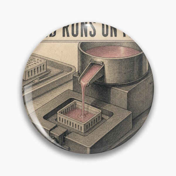 Item preview, The Lab Runs On Paraffin Histology Embedding Station Art designed and sold by BoosterShop.