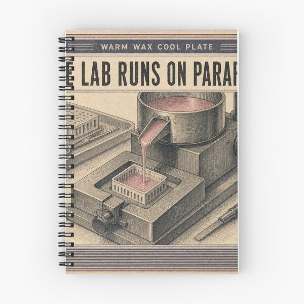 Item preview, The Lab Runs On Paraffin Histology Embedding Station Art designed and sold by BoosterShop.