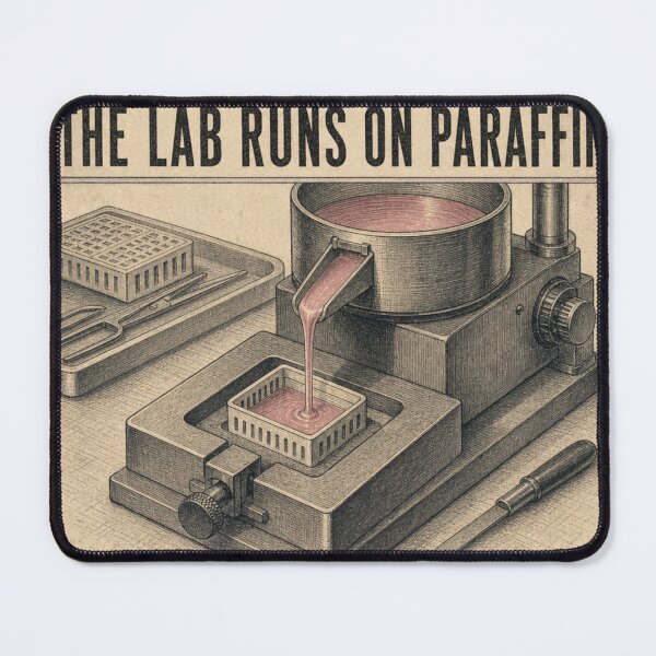 Item preview, The Lab Runs On Paraffin Histology Embedding Station Art designed and sold by BoosterShop.