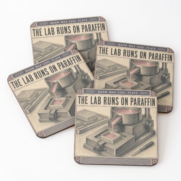 Item preview, The Lab Runs On Paraffin Histology Embedding Station Art designed and sold by BoosterShop.