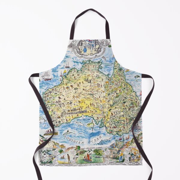 Item preview, Antique Map of Australia, Patriotism and Resources designed and sold by sunrisecoast.