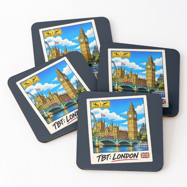 Aperçu de l'œuvre #TBT : Londres – Big Ben Polaroid vintage Pop Art créée et vendue par ByJeffro.