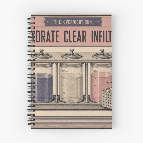 Artikelvorschau, Dehydrate Clear Infiltrate – Gewebeprozessor Labor Motiv entworfen und verkauft von BoosterShop.