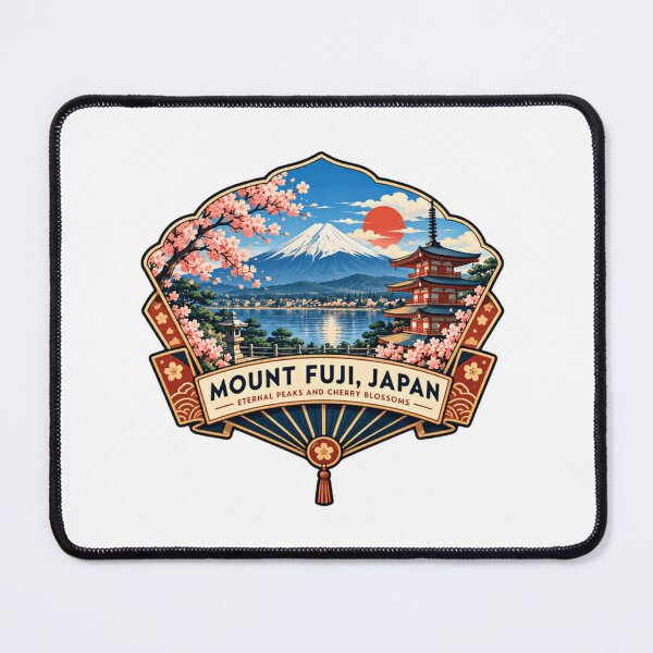 Item preview, Mount Fuji, Japan Eternal Peaks And Cherry Blossoms Japanese Travel Landmark designed and sold by Simsimah26Parks.