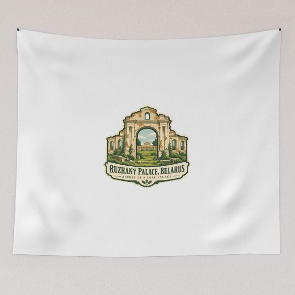 Item preview, Ruzhany Palace, Belarus Arches Of A Lost Palace Historic Landmark Travel Souvenir designed and sold by Simsimah26Parks.