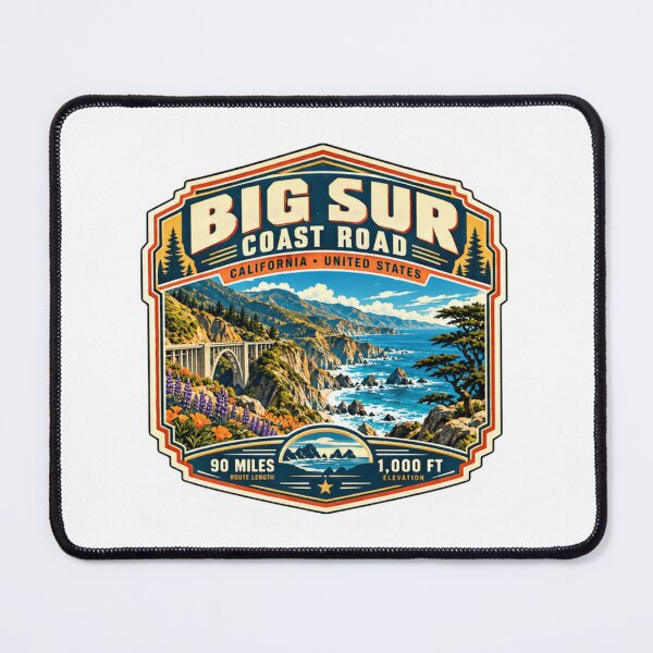 Item preview, Big Sur Coast Road California United States Travel Souvenir Road Trip designed and sold by JonesFlora2025.