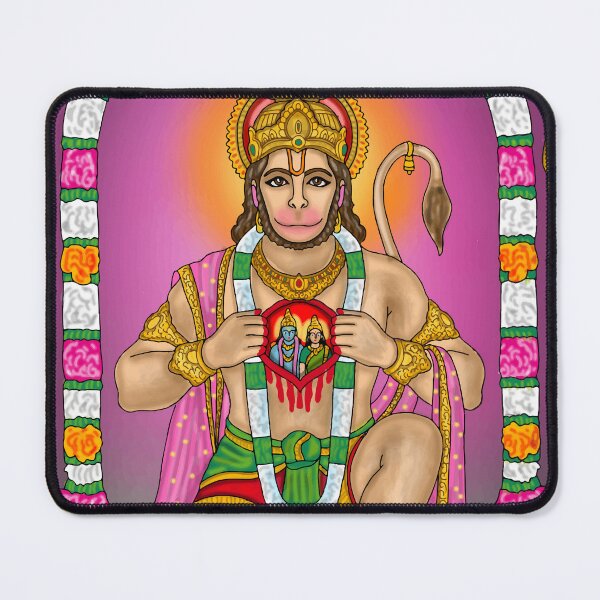 Item preview, Hanuman Digital Drawing | Hindu Monkey God Spiritual Artwork designed and sold by Harshit_Digital_Arts.