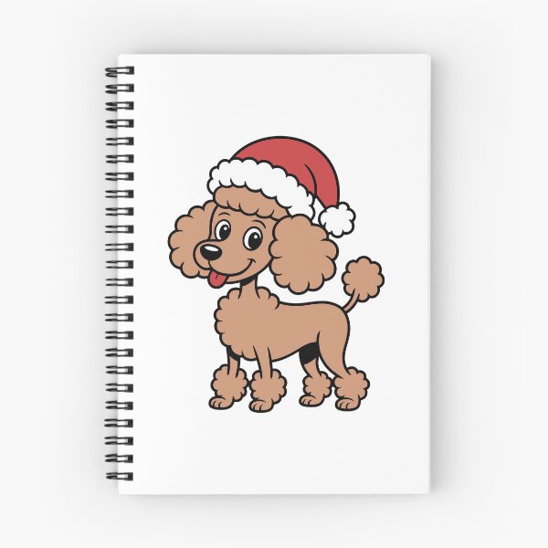 Item preview, Poodle Wearing a Santa Hat designed and sold by theartfulaspie.