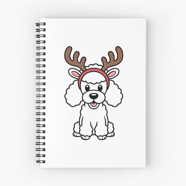 Item preview, Poodle With a Reindeer Theme designed and sold by theartfulaspie.