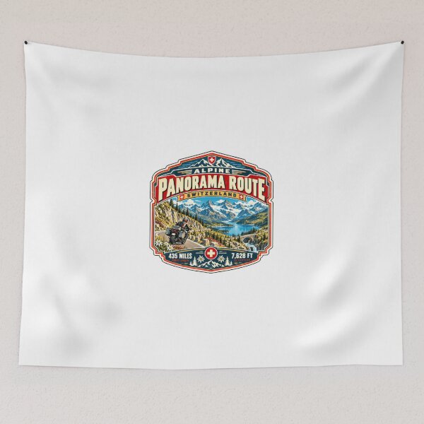 Item preview, Alpine Panorama Route Switzerland Motorcycle Travel Adventure Rider designed and sold by JonesFlora2025.