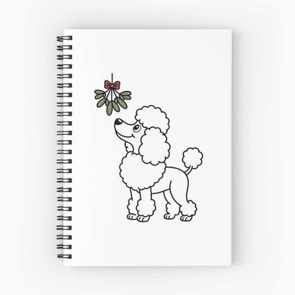 Item preview, Poodle With Mistletoe designed and sold by theartfulaspie.