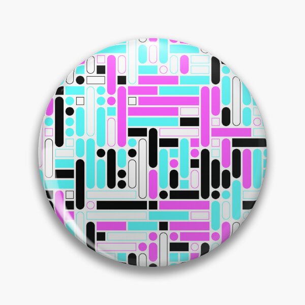 Item preview, DOS Dreams CGA Palette 1 - Geometric Pixel Puzzle Pattern designed and sold by Shiri Mor Arts.