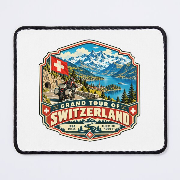 Item preview, Grand Tour Of Switzerland Motorcycle Touring Adventurer designed and sold by JonesFlora2025.