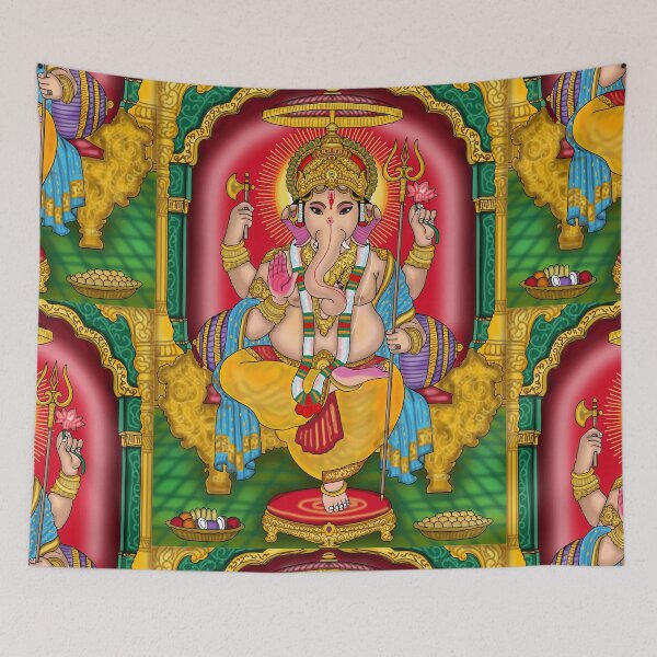 Item preview, Ganesha Digital Drawing | Hindu Elephant God Spiritual Artwork designed and sold by Harshit_Digital_Arts.