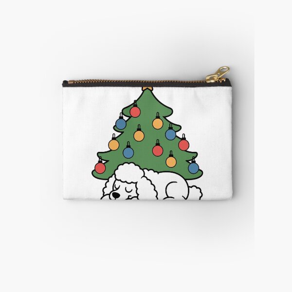 Item preview, Poodle With a Christmas Tree designed and sold by theartfulaspie.