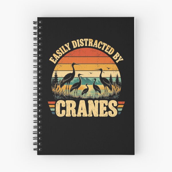 Item preview, Easily Distracted By Cranes Birdwatching Enthusiast Birder designed and sold by HumansStuck12.