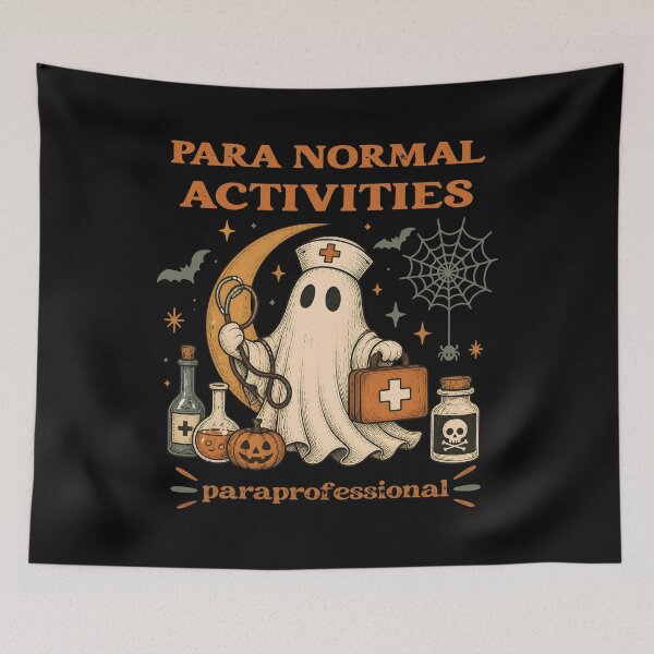 Item preview, Para Normal Activities Paraprofessional Halloween – Vintage Ghost designed and sold by EnchantedOwl.