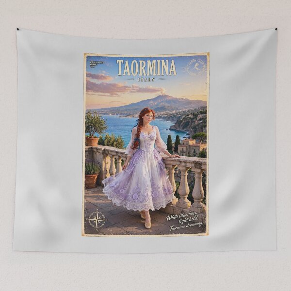 Item preview, Italy — Taormina — Mediterranean Dream designed and sold by DibujandoPorfa.