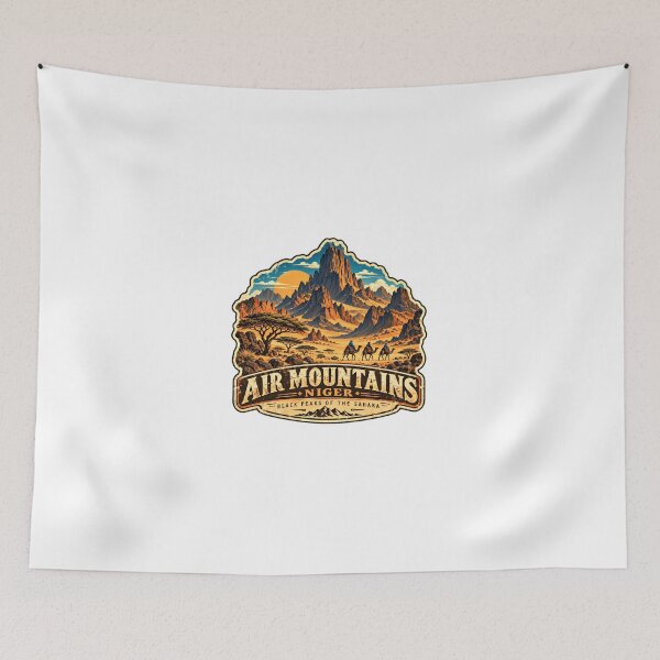 Item preview, Air Mountains Niger Black Peaks Of The Sahara Desert Travel African Explorer designed and sold by JonesFlora2025.