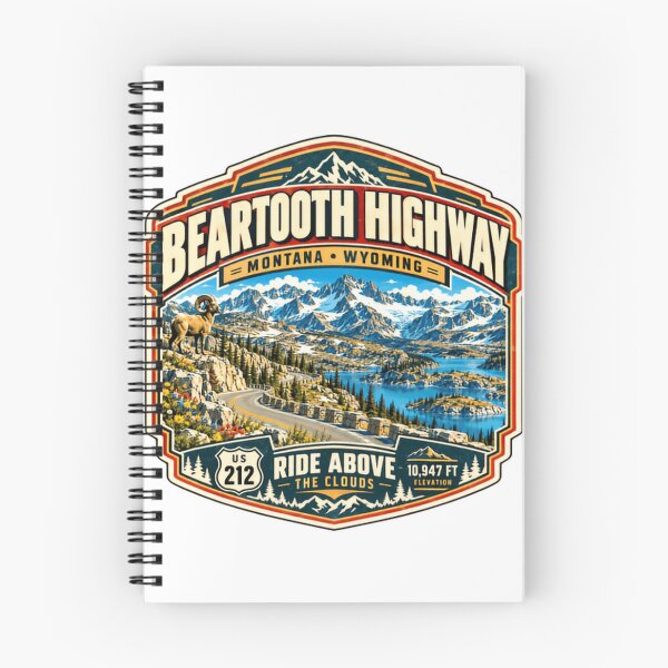 Item preview, Beartooth Highway Montana Wyoming Us 212 Ride Above The Clouds 10,947 Ft Elevation Scenic Road Trip designed and sold by JonesFlora2025.