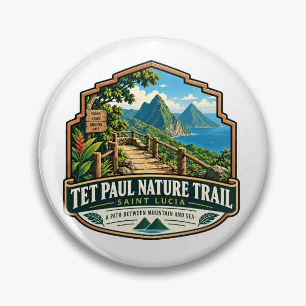 Item preview, Tet Paul Nature Trail Saint Lucia Higher Views Brighter Days Caribbean Hiking Vacation designed and sold by Simsimah26Parks.