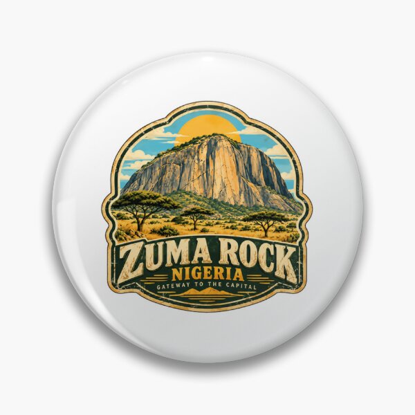 Item preview, Zuma Rock Nigeria Gateway To The Capital African Travel Landmark designed and sold by JonesFlora2025.