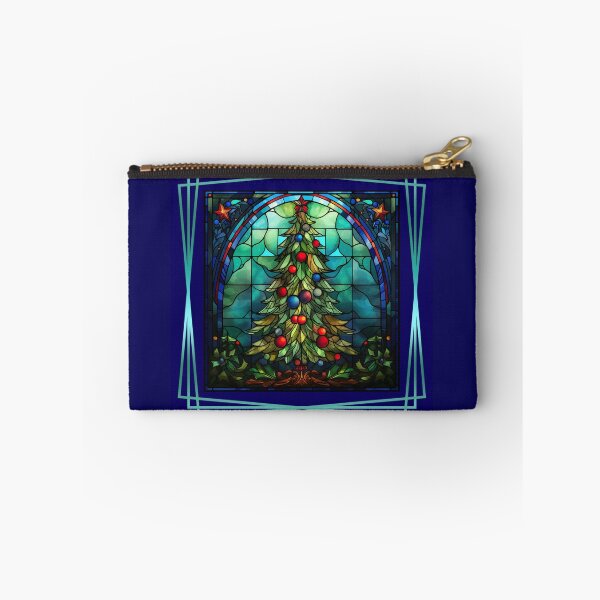 Item preview, Stained Glass Christmas Tree with Frame #3 designed and sold by CarolBeeDesigns.
