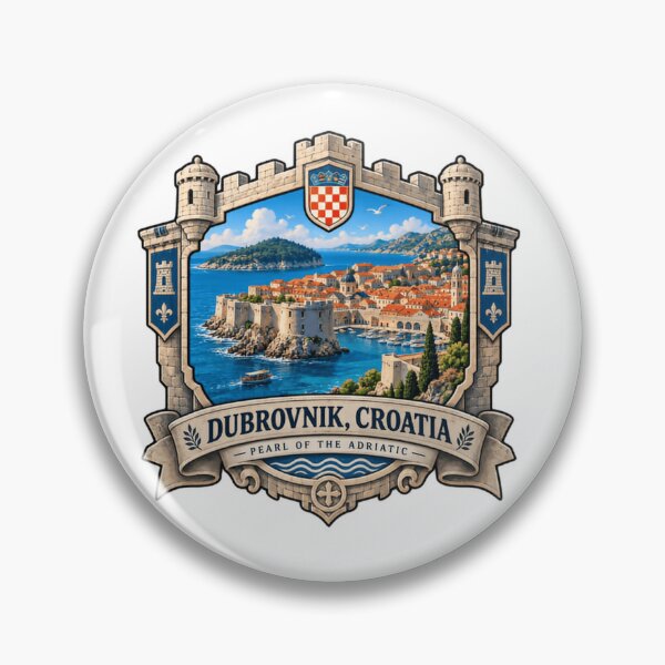 Artikelvorschau, Dubrovnik, Kroatien – Perle der Adria – Reise-Urlaubssouvenir entworfen und verkauft von Simsimah26Parks.