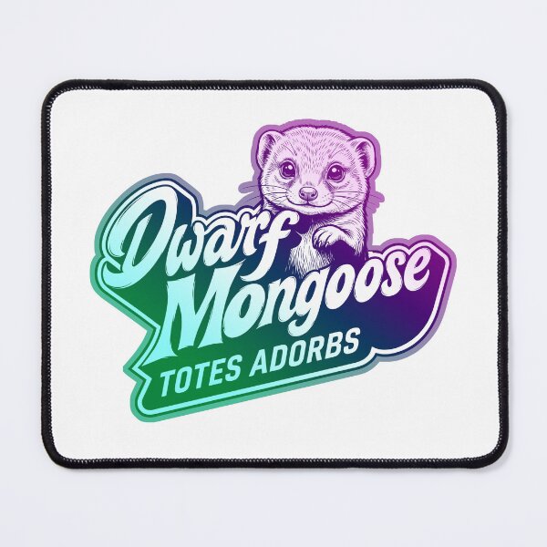 Item preview, Cute Dwarf Mongoose - Totes Adorbs Retro Gradation Art designed and sold by LOVEARTDESIGN.