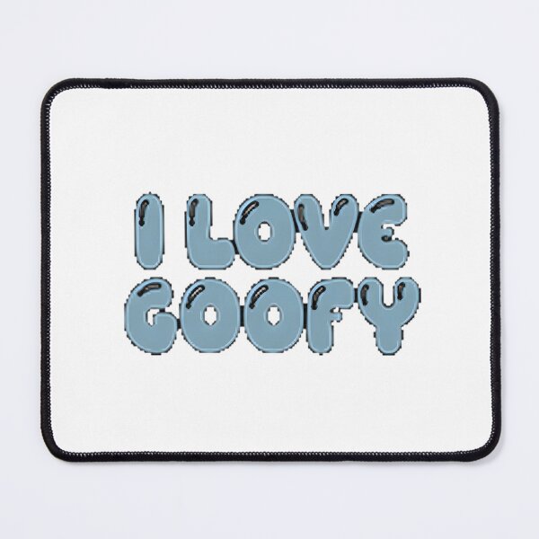Item preview, I Love Goofy Design in Blue Gray - Fun and Playful Artwork designed and sold by Stealth  Shiba.