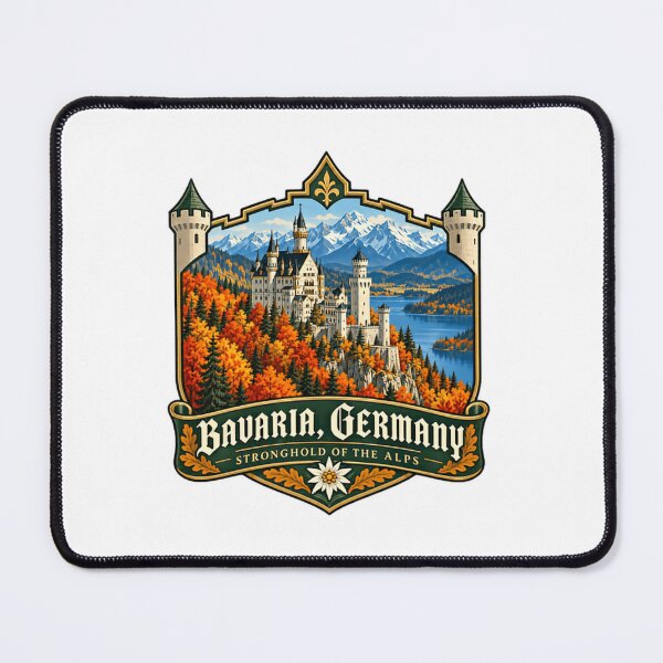 Item preview, Bavaria, Germany Stronghold Of The Alps German Travel Souvenir Castle designed and sold by Simsimah26Parks.