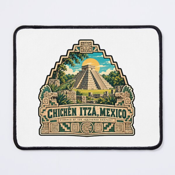 Item preview, Chichen Itza, Mexico Pyramid Of The Feathered Serpent Ancient Mayan Travel Souvenir designed and sold by Simsimah26Parks.