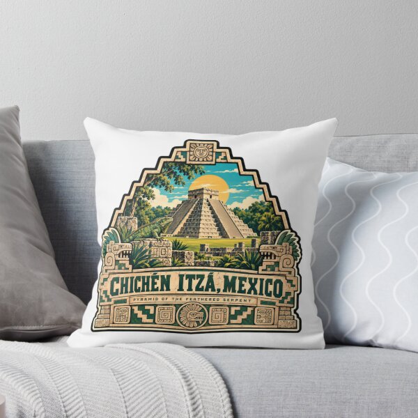 Item preview, Chichen Itza, Mexico Pyramid Of The Feathered Serpent Ancient Mayan Travel Souvenir designed and sold by Simsimah26Parks.