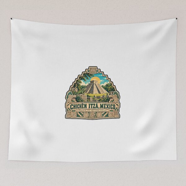 Item preview, Chichen Itza, Mexico Pyramid Of The Feathered Serpent Ancient Mayan Travel Souvenir designed and sold by Simsimah26Parks.