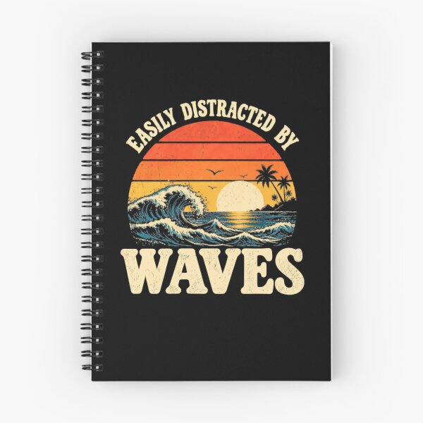 Item preview, Easily Distracted By Waves Surfer Ocean Beach Lover Water Sports designed and sold by HumansStuck12.