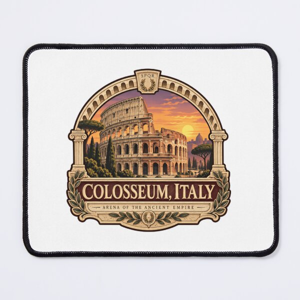 Item preview, Colosseum, Italy Arena Of The Ancient Empire SPQR Roman History Travel Souvenir designed and sold by Simsimah26Parks.