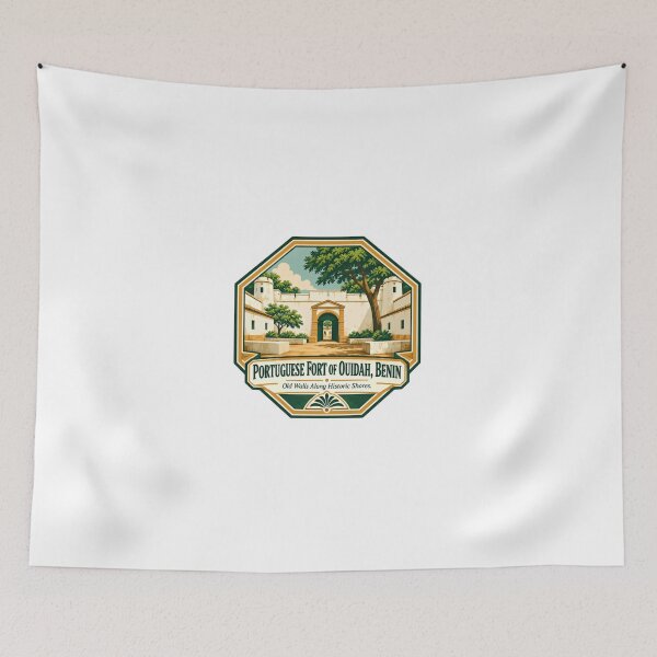 Item preview, Portuguese Fort Of Ouidah, Benin Old Walls Along Historic Shores African History Travel Landmark designed and sold by Simsimah26Parks.