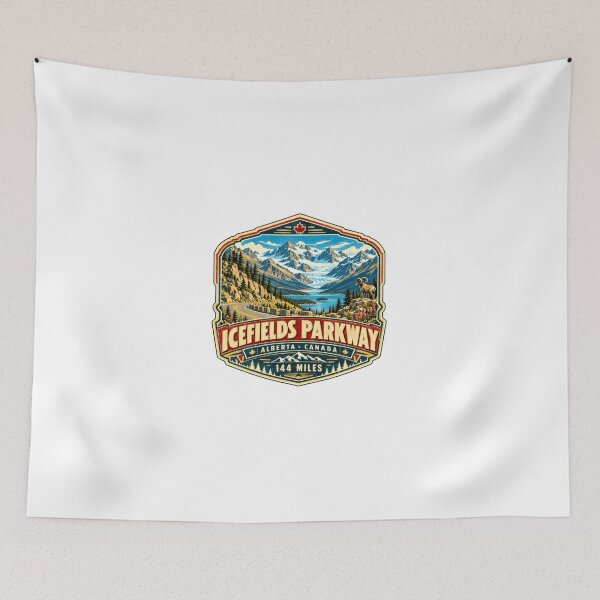 Item preview, Icefields Parkway Alberta Canada 144 Miles Canadian Rockies National Park Travel designed and sold by JonesFlora2025.