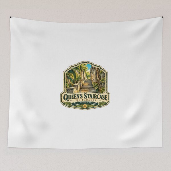Item preview, Queen's Staircase The Bahamas Steps Through History Caribbean Island Travel Tourist designed and sold by JonesFlora2025.