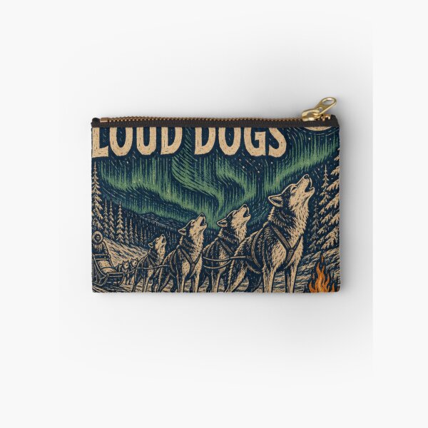 Item preview, Quiet Trail Loud Dogs Husky Howl Winter Trail Art designed and sold by BoosterShop.