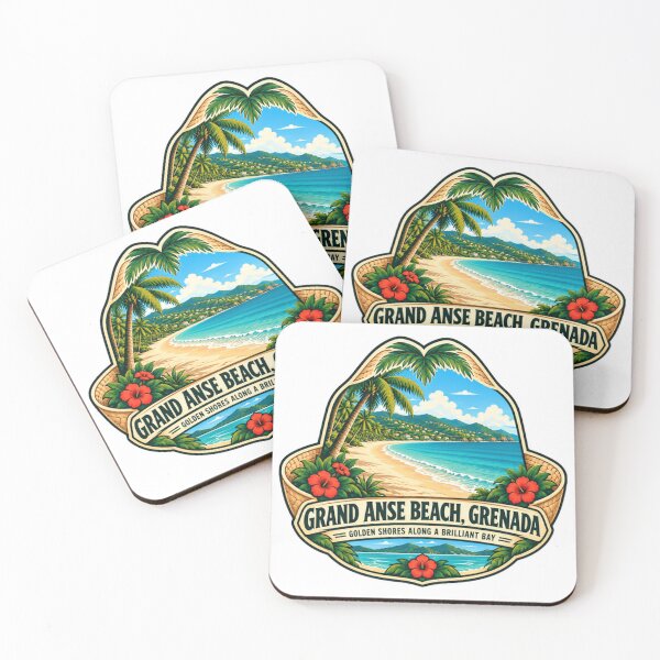 Item preview, Grand Anse Beach, Grenada Golden Shores Along A Brilliant Bay Caribbean Travel Souvenir designed and sold by Simsimah26Parks.