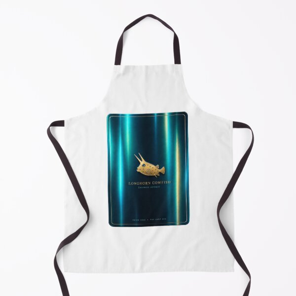 Item preview, Longhorn Cowfish Gold Emblem Reef Aquarium Art designed and sold by KenworksDigital.