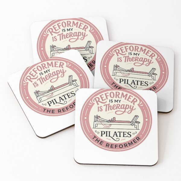 Item preview, Reformer Is My Therapy Pilates Vintage Rose Studio Badge designed and sold by REFORMER & COFFEE STUDIO.