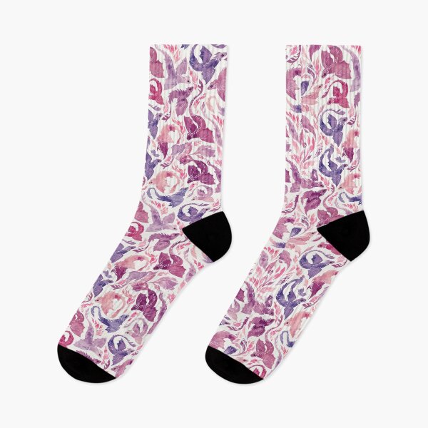 Aperçu de l'œuvre Pink Watercolor Birds créée et vendue par Mr-AShop.