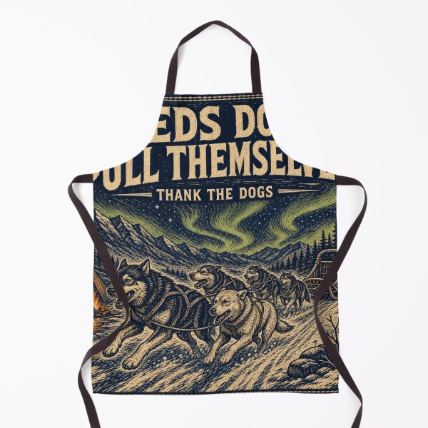 Item preview, Sleds Don't Pull Themselves Sled Dog Team Harness Art designed and sold by BoosterShop.