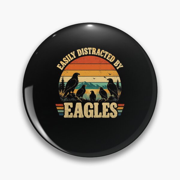 Item preview, Easily Distracted By Eagles Bird Watcher Ornithologist Wildlife Enthusiast designed and sold by HumansStuck12.