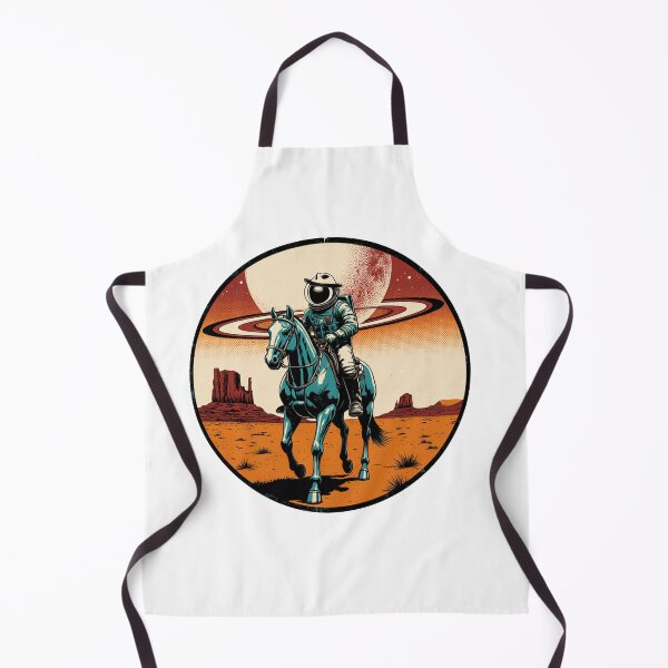 Item preview, Space Cowboy Astronaut Horse Rider Retro Desert Planet designed and sold by Stupid Shirts.