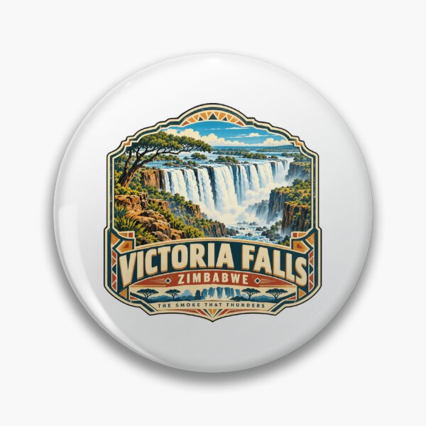 Item preview, Victoria Falls Zimbabwe The Smoke That Thunders African Travel Destination Landmark Souvenir designed and sold by JonesFlora2025.