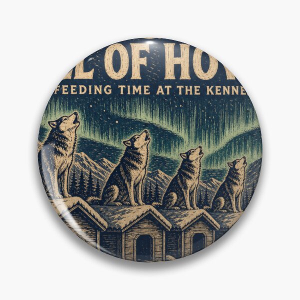 Item preview, A Dog Yard Full Of Howls Husky Kennel Dog Yard Art designed and sold by BoosterShop.